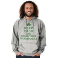 thumbnail image 3 of Keep Calm Shake Shamrocks St Paddys Hoodie Sweatshirt Women Men Brisco Brands M, 3 of 6