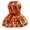OrangeL,#077, variant on Halloween Sleeveless Dog Dress with Bow, Pumpkin Ghost Witch Hat All Over Print Puppy Skirt for Small Medium Dogs Holiday Costume