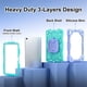 thumbnail image 3 of Funda Resistente a Golpes para Samsung Galaxy Tab A11+, Silicona Anti-caída + Funda Protectora de Capa de PC con Asa Cuadrada Giratoria de 360° y Correa para el Hombro, Morado, para Galaxy Tab A11+, 3 of 8