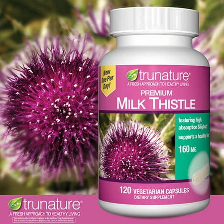 - trunature Premium Milk Thistle 160 mg., 120 Vegetarian Capsules