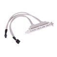 thumbnail image 2 of Kuymtek Tornillo hembra USB 2.0 de 4 puertos a cable de montaje en panel de cabecera de placa base de 9 pines, 2 of 6