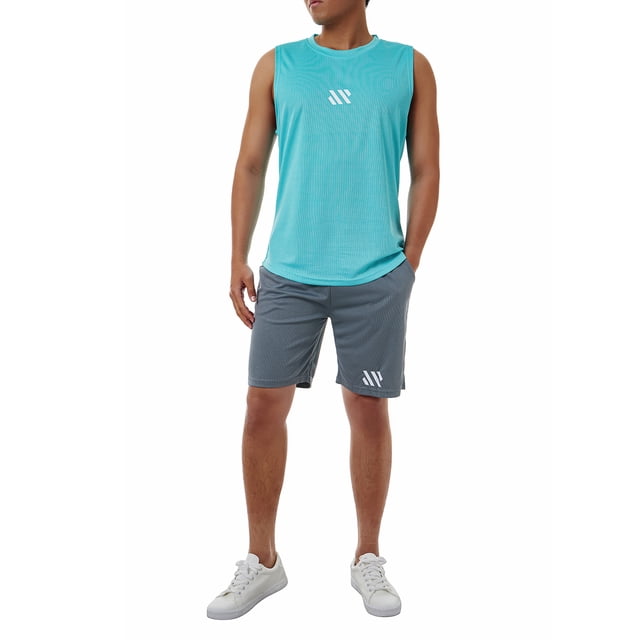Faithtur Men's Quick Dry Running Vest Fitness Training Street Style Muscle Workout Gym Fittness Tank Top