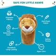 thumbnail image 5 of Get Ready Kids BigMouth Zoo Animal Hand Puppet Set - Set of 4, Large 12 Inch, for Toddlers Ages 1+, Includes Lion, Tiger, Elephant and Monkey, Soft Plush for Kids, 5 of 6