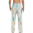 thumbnail image 4 of FREEAMG Colorful Circles Print Pajama Pants for Men, Men's Separate Bottoms, Pure Cotton Comfortable Lounge Pants?103?, 4 of 7