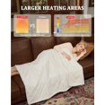 thumbnail image 4 of Bingirl Full-Size Thick Tufted Sherpa Heated Blanket with 10 Heating Levels and 10 Time Settings, ETL Certified, Machine Washable, Fast Heating, 72×84 Inch, Beige, 4 of 8