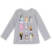 Bluey Bingo Dad Big Girls 2 Pack Peplum Long Sleeve T-Shirts Toddler to Big Kid