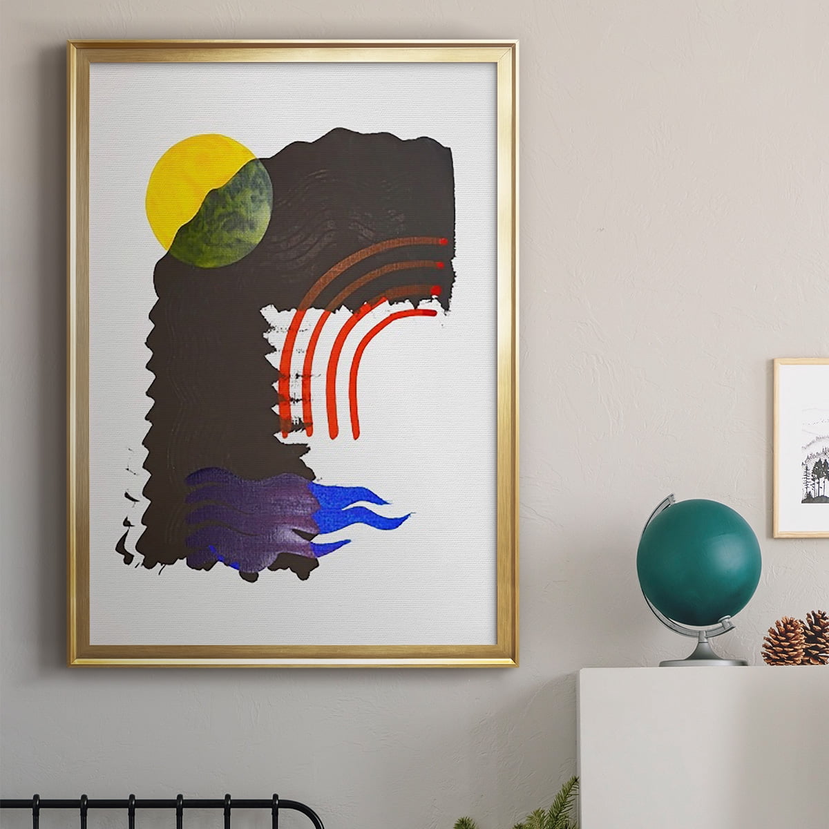 Shifting IV Premium Framed Print, in Gold, Black, or Silver - Ready to Hang