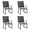 Set of 4 Black, variant on Walsunny Outdoor Patio Chairs Set of 2 Rockers Metal Rocking Chairs Furniture for Porch Backyard Lawn Garden,Black