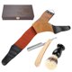thumbnail image 4 of Kit de afeitadora brocha de afeitar brocha para barba maquinilla de afeitar manual correa de afeitar 3 unids/set ANGGREK Otros, 4 of 8