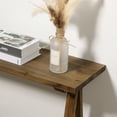thumbnail image 5 of 43.3" Farmhouse Solid Wood Narrow Console Tables with Shelf, Slim Sofa Table, Entryway Table for Living Room Hallway, 5 of 7