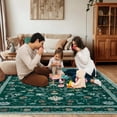 thumbnail image 6 of ZENELESS Area Rugs,5x7 Soft Non Slip Non Shedding Carpet for Living Room Bedroom Kitchen Home Office Nursery Dining Room,Dark Green, 6 of 11