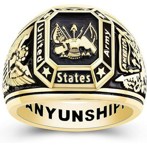 925 Sterling Silver Class Rings Personalized Custom Rings Class Rings for Women High School Cubic Zirconia Birthstone Rings Graduation Rings Size 5-15 College Rings for Women