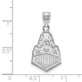 thumbnail image 2 of Solid 10k White Gold Purdue Large Pendant, 2 of 2