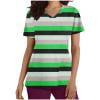 thumbnail image 6 of Nmnitkp Womens Printed Nurse Uniforms 2025 Scrub Tops for Women, Short Sleeve Scrub V Neck Shirt with Pockets Green,2XL, 6 of 6