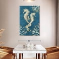 thumbnail image 3 of Elephant Stock Playa Sealife Ii Indigo Wall Art - Vertical Canvas Wall Art - Living Room Wall Decor - Animal Canvas - Blue And Orange Decor By Paul Brent - 32" x 48", 3 of 8
