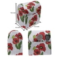 thumbnail image 5 of Floral Lounger Chair Bag, Meadow Blossoms Poppy Flowering Rural Foliage Nature Continuous Pattern, High Capacity Storage with Handle Container, Lounger Size, Vermilion Green White, by Ambesonne, 5 of 5