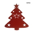 thumbnail image 4 of Wosthever 12 unidades/juego de vajilla de árbol de Navidad, soporte de almacenamiento, bolsa, cubiertos, recuerdo de fiesta, decoración, tenedor, Kits de decoración para fiestas Wosthever HA069004-00, 4 of 6