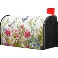 thumbnail image 3 of Spring Welcome Mailbox Covers Magnetic Colorful Flowers Butterfly Mailbox Cover Standard Size 18 X 21 Inch Summer Floral Holiday Mailbox Wrap Post Letter Box Cover Decorative for Home Outdoor Garden, 3 of 6