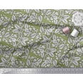 thumbnail image 2 of Soimoi Polyester Crepe Fabric Leaves & Floral Block Print Fabric by Yard 52 Inch Wide, 2 of 3