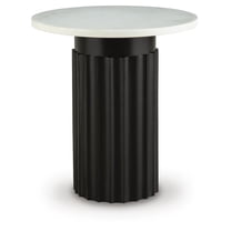 Ashley Signature Design Loyaska Casual Wood End Table, Light Brown with ...