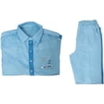 thumbnail image 5 of Men's Life Aquatic with Steve Zissou Classic Blue Uniform Set - Short Sleeve Shirt & Pants Outfit, 5 of 7