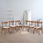 New Classic Furniture Morocco Wood Dining Chair in Natural (Set of 6)