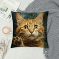 thumbnail image 2 of JEUXUS  Cats Throw Waist Pillow Cases Welcome We Hope You Like Cats Paw Prints  Lumbar Pillow Cover  Home Decor Rectangular Cushion Cover for Sofa Couch, Black White, 2 of 5