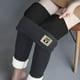 thumbnail image 2 of Pantalones de Cachemira de lana de terciopelo grueso ajustados de invierno cálido para mujer Pantalones Leggings Pompotops ulkah943497, 2 of 7
