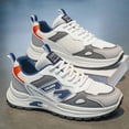 thumbnail image 2 of Men's Color Block Breathable Mesh Retro Running Shoes Lightweight Cushioned Casual Walking Sneakers, 2 of 5