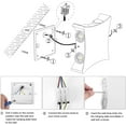 thumbnail image 3 of Aplique de pared LED moderno de 8W Lámpara de pared impermeable IP65 Lámpara de pared LED de aluminio para interiores y exteriores para baño Sala de estar Dormitorio Pasillo Escalera Entrada Porche - 3000k Blanco brillar Electrónica, 3 of 5