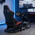 thumbnail image 3 of JustSmart Heavy Duty Racing Simulator Cockpit Gaming Chair Round Tube L-Shape 48.5x24.7x41in Steering Wheel Stand for Logi G29 G920, 3 of 7