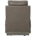 thumbnail image 4 of Conway Power Lay Flat Recliner with Heat & Massage in Gray Top Grain Leather, 4 of 9