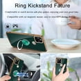 thumbnail image 6 of Compatible with Google Pixel 5A 5G Case with Ring Magnetic Kickstand Holder Slim Soft Silicone TPU Plating Shockproof Protective Anti-Scratch Phone Cover for Pixel5A 5G - Green, 6 of 7