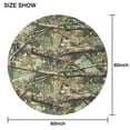 thumbnail image 6 of Forest Camo Branches Leaves Pattern Round Tablecloth 60"x60",Wrinkle Wipeable Table Cloth for Kitchen Dining Room Picnic Patio Party, 6 of 6