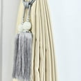 thumbnail image 4 of 1Pair Curtain Tie Back Tassel Tie Backs Pearls Ball Strap Holdbacks, 4 of 7