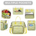 thumbnail image 2 of Insulated Lunch Bag Women, Leakproof Large Lunch Box, Reusable Lunch Cooler Bag with Adjustable Strap, Lunch Tote Bag for Work Women,Cool Lemon Pattern Lunch Tote Bags Gifts for Woman, Mom, 2 of 6