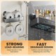 thumbnail image 4 of Shower Caddy Self Adhesive, Shower Shelf Drill-Free Shower Organizer, Rustproof Bathroom Caddy Wall Mount Shower Basket, Strong Weight Shower Storage, 4 of 4