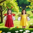 thumbnail image 4 of Guardurnaity Linda ala de insecto para mujeres y niñas, cómoda y fácil de usar, accesorios de disfraces para niñas, fiestas Disfraces de disfraces Amarillo, 4 of 6
