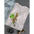 thumbnail image 3 of Dog On A Unicycle T-Shirt Women -Fab Funky Designs, Female x-Large, 3 of 4