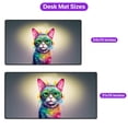 thumbnail image 5 of Hippie Devon Rex Portrait oil painting Watercolor Tie-dye Vintage Desk Mat Full Keyboard Mouse Pad Cat Lover Kitten Owner Gifts Large Mousepad - 00015, 5 of 5