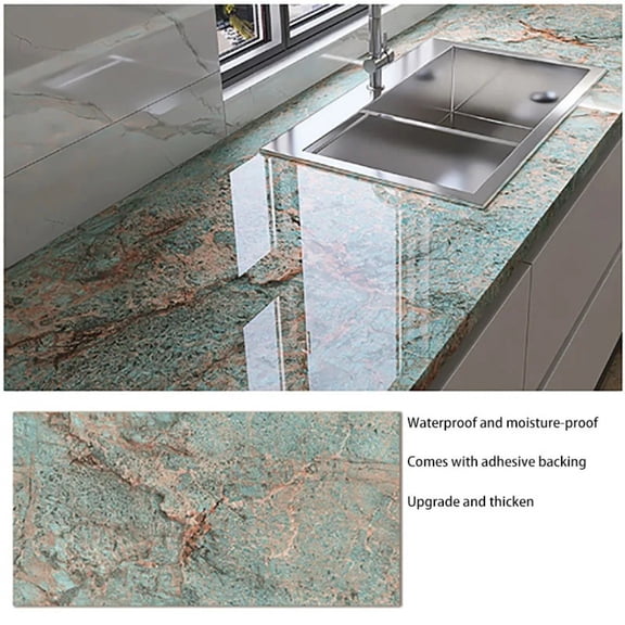 Decorative waterproof oil resistant high temperature resistant thickened 40cm self-adhesive wallpaper for kitchen background