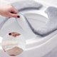 thumbnail image 3 of 1 Pair Toilet Seat Cushion,adult Pad Cover Padded Thick Warm Soft Fuzzy Round Elongated, 3 of 4