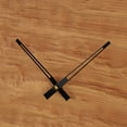 thumbnail image 5 of DecMode 19" Brown Wood Wavy Wall Clock with Black Accents, 5 of 8