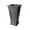 Taupestone, variant on Algreen Covington Planter, Self-Watering Planter, Tall Square Taper, 27-In. Height by 14-In., Black