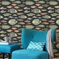 thumbnail image 7 of Tempaper Marine Fish Nightfall Coastal Peel and Stick Wallpaper, 20.5" x 16.5', 7 of 7