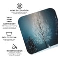 thumbnail image 3 of Lsque Winter Rabbit Pattern 4" Drink Coasters Set of 4, PVC Leather Absorbent Coasters, Table Coaster Set Decorative Coffee Cup Coasters Housewarming Gift -Square, 3 of 6