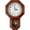 Imitation Red, variant on Vintage Pendulum Wall Clock, Wood-Looking Plastic, Battery Operated, Brown