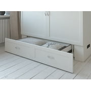 Hamilton Murphy Bed Chest Queen White with Charging Station