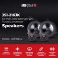 thumbnail image 2 of MB Quart 6.5" Front Dash or Rear Speakers Upgrade for Jeep Wrangler JK 07-18, 2 of 12
