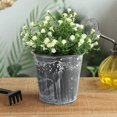 thumbnail image 4 of 5 macetas colgantes de hierro estilo Vinage con asas y ganchos, cubo para plantas para decoración de interiores y exteriores, balcón, jardín, rejilla, 4 of 5